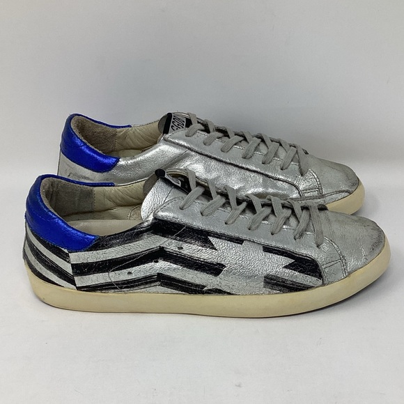 Golden Goose Other - Golden Goose Silver and Blue Men's Shoes